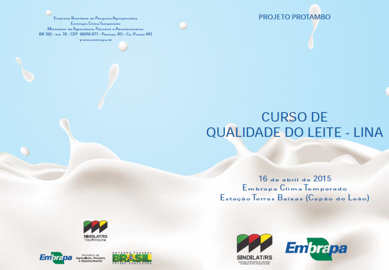 Seminário do setor lácteo debaterá fatores, como o Lina, que podem interferir na qualidade da matéria-prima