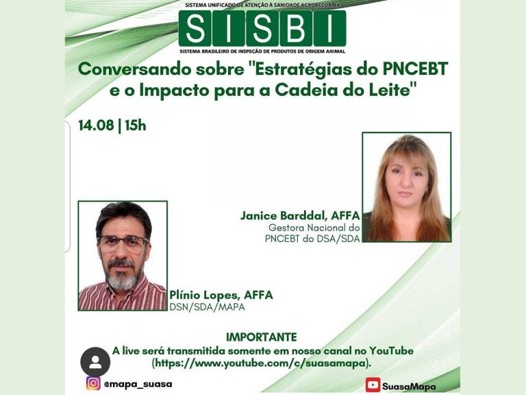 Live debaterá estratégias do PNCEBT e o impacto no setor lácteo nesta sexta-feira