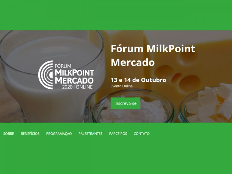 Fórum MilkPoint Mercado Online debaterá o futuro do setor lácteo