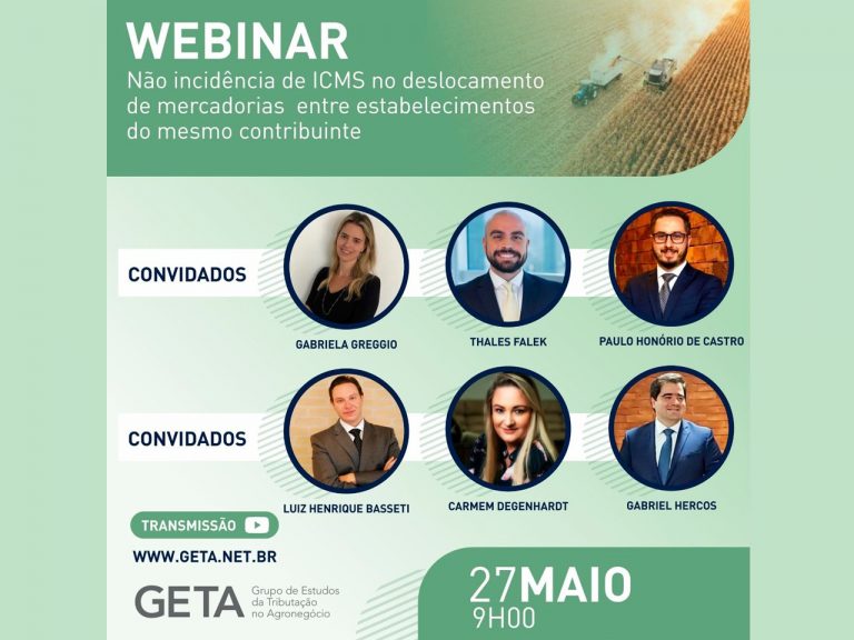 Webinar reúne especialistas para debater sobre a não incidência de ICMS no deslocamento de produtos de um mesmo contribuinte