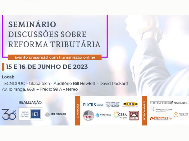 Seminário debate impactos da reforma tributária nesta quinta e sexta-feira