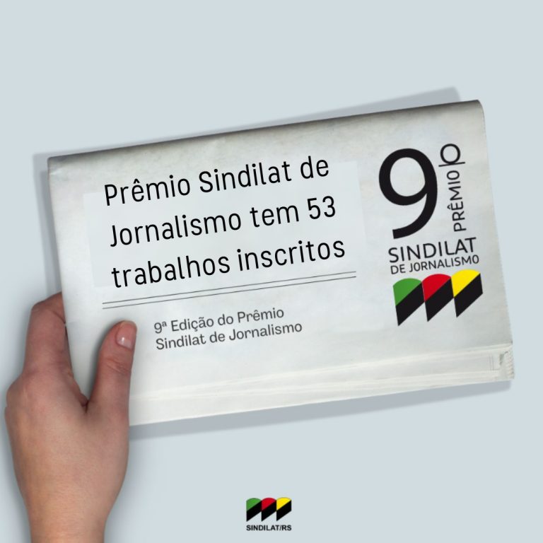 Recorde: Prêmio Sindilat de Jornalismo tem 53 trabalhos inscritos