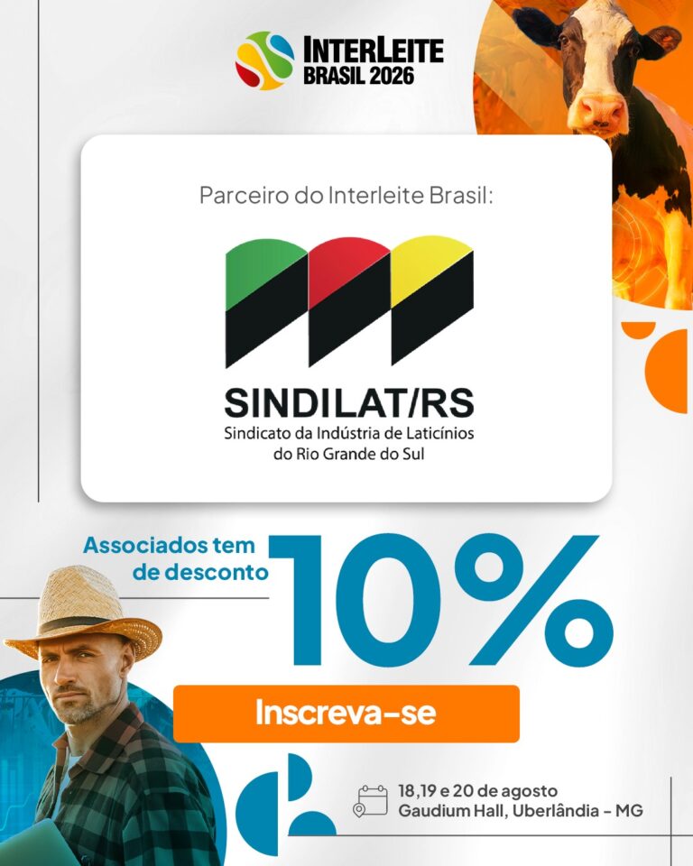 Associados do Sindilat/RS têm 10% de desconto no Interleite Brasil 2026